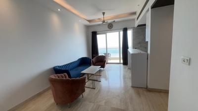 Living Room Image of 750 Sq.ft 2 BHK Apartment / Flat for rent in Supertech Supernova, Sector 94 Noida for Rs. 65000
