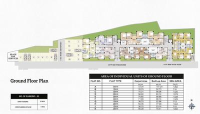 Image of 1055 Sq.ft 2 BHK Apartment / Flat for sale in Dagapur, Siliguri for Rs. 3903500