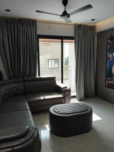 Hall Image of 1875 Sq.ft 3 BHK Apartment / Flat for rent in Ajray Rudransh Heights, Jahangir Pura Surat for Rs. 28000