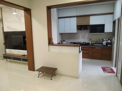 Kitchen Image of 1256 Sq.ft 3 BHK Apartment / Flat for rent in Padmanabh Dwarkesh Antilia, Motera Ahmedabad for Rs. 33000