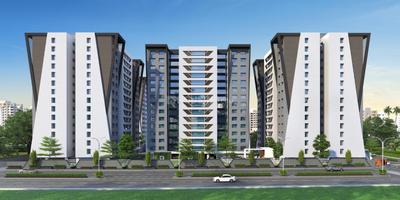 Image of 1700 Sq.ft 3 BHK Apartment / Flat for sale in Vesu, Surat for Rs. 8700000
