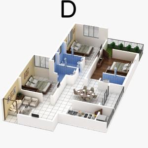 Image of 1053 Sq.ft 3 BHK Apartment / Flat for sale in Tapoban Park View Residency, Bamunara, Durgapur for Rs. 3756000
