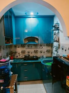 Kitchen Image of 480 Sq.ft 1 BHK Apartment / Flat for sale in East End Apartment, New Ashok Nagar New Delhi for Rs. 3500000