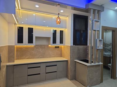 Kitchen Image of 1000 Sq.ft 2 BHK Builder Floor for rent in Indirapuram Ghaziabad for Rs. 21000