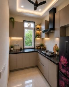 Kitchen Image of 1200 Sq.ft 2 BHK Builder Floor for rent in Sector 27 Gurgaon for Rs. 57000