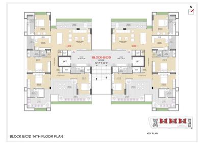 Image of 2475 Sq.ft 3 BHK Apartment / Flat for sale in Laxmi Azzaro, Gota, Ahmedabad for Rs. 11273625