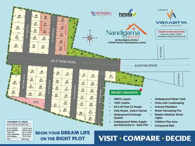 Image of 210 Sq.ft Residential Plot / Land for sale in Kothur, Hyderabad for Rs. 4725000