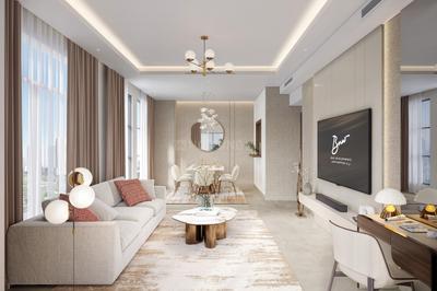 Hall Image of 1200 Sq.ft 2 BHK Penthouse for sale in Al Jaddaf Dubai for Rs. 35000000