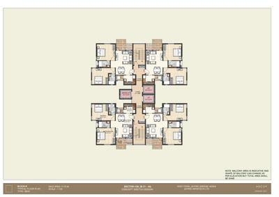 Image of 1000 Sq.ft 2 BHK Apartment / Flat for sale in Jaypee Krescent Homes, Sector 129, Noida for Rs. 7800000