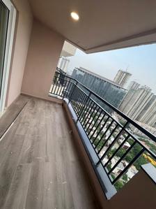 Balcony Image of 2210 Sq.ft 3 BHK Apartment / Flat for rent in Spectra, Financial District Hyderabad for Rs. 80000