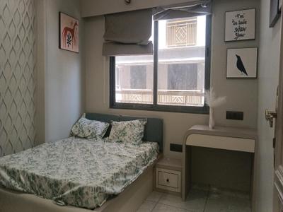 Bedroom Image of 2200 Sq.ft 3 BHK Apartment / Flat for rent in Shivalik Green View, Shantigram Ahmedabad for Rs. 45000