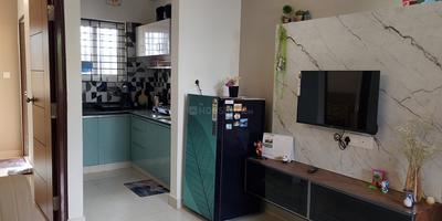 Living Room Image of 650 Sq.ft 1 BHK Apartment / Flat for rent in Brookefield Bengaluru for Rs. 31000
