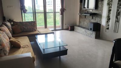Living Room Image of 1425 Sq.ft 3 BHK Apartment / Flat for rent in G Corp Bellagio, Thane West Thane for Rs. 50000