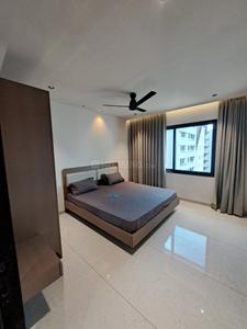 Bedroom Image of 1300 Sq.ft 3 BHK Apartment / Flat for rent in Vesu Surat for Rs. 40000