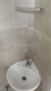 Bathroom Image of 600 Sq.ft 1 BHK Apartment / Flat for rent in Ajmera Exotica, Wagholi Pune for Rs. 15500