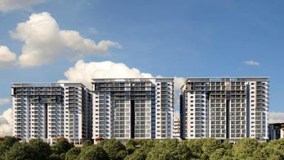 Image of 1330 Sq.ft 2 BHK Apartment / Flat for sale in Jains Balaji Nilayam Casa Waterside, Malkajgiri, Secunderabad for Rs. 12500000