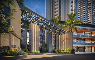 Image of 1040 Sq.ft 2 BHK Apartment / Flat for sale in Intofinity Kohinoor Anantara, Pimpri, Pune for Rs. 8400000