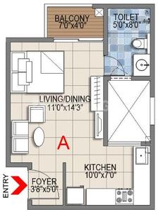 Image of 1150 Sq.ft 2 BHK Apartment / Flat for sale in Sattva Songbird PH 2, Aavalahalli, Bengaluru for Rs. 15600000