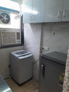 Kitchen Image of 400 Sq.ft 1 RK Builder Floor for rent in DLF Capital Greens, Karampura New Delhi for Rs. 23000