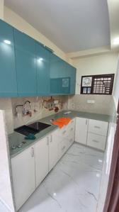 Kitchen Image of 600 Sq.ft 2 BHK Independent House for rent in Trivani Apartment, Jhilmil Colony New Delhi for Rs. 20000