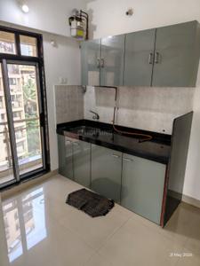 Kitchen Image of 400 Sq.ft 1.5 BHK Apartment / Flat for rent in Kasarvadavali Thane for Rs. 16000