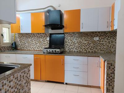 Kitchen Image of 1600 Sq.ft 3 BHK Apartment / Flat for rent in Vrindavan Yojana Lucknow for Rs. 45000