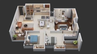 Image of 950 Sq.ft 3 BHK Apartment / Flat for sale in Topaz Towers, Charholi Budruk, Pune for Rs. 7900000