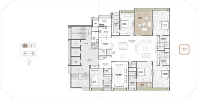 Image of 6100 Sq.ft 4 BHK Apartment / Flat for sale in Sankalp The Bellagio, Ambli, Ahmedabad for Rs. 56100000