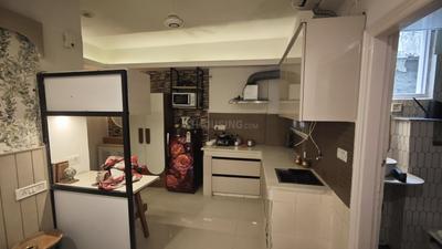Kitchen Image of 350 Sq.ft 1 RK Builder Floor for rent in Sector 122 Noida for Rs. 30000