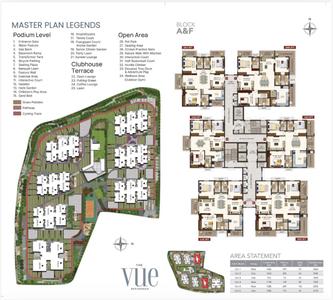 Image of 2045 Sq.ft 3 BHK Apartment / Flat for sale in The Vue Residences, Puppalaguda, Hyderabad for Rs. 19000000
