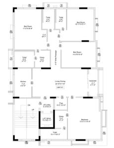 Image of 2220 Sq.ft 4 BHK Apartment / Flat for sale in Bhowanipore, Kolkata for Rs. 30000000