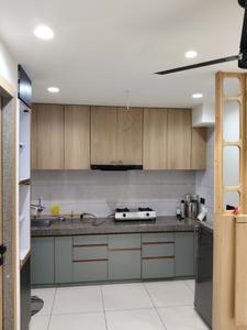 Kitchen Image of 1215 Sq.ft 2 BHK Apartment / Flat for rent in Orchid Blues, Shela Ahmedabad for Rs. 38500
