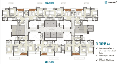Image of 890 Sq.ft 2 BHK Apartment / Flat for sale in Kalpataru Parkcity, Thane West, Thane for Rs. 16600000