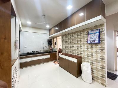 Kitchen Image of 1440 Sq.ft 3 BHK Apartment / Flat for sale in Saral Residency, Gota Ahmedabad for Rs. 8800000