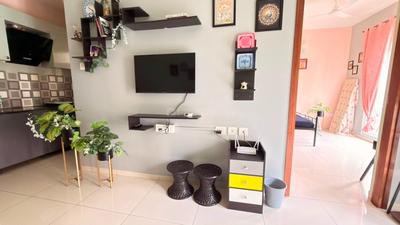 Hall Image of 600 Sq.ft 1 RK Apartment / Flat for rent in Chorao Goa for Rs. 32000