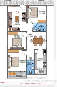 Image of 1170 Sq.ft 2 BHK Apartment / Flat for sale in Banaswadi, Bengaluru for Rs. 11500000