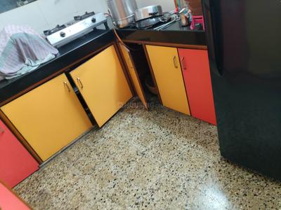 Kitchen Image of 600 Sq.ft 1 BHK Apartment / Flat for rent in Ayodhya Nagari Shinde Gardens, Bopodi Pune for Rs. 17000