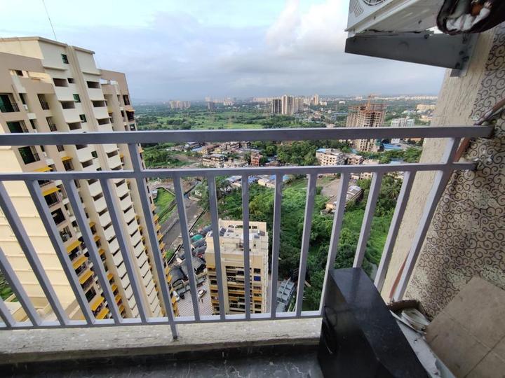 Balcony Image of 1130 Sq.ft 3 BHK Apartment / Flat for rent in Sunrise Glory Phase I, Shilphata Navi Mumbai for Rs. 47000