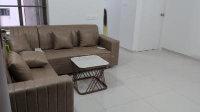 Living Room Image of 717 Sq.ft 1 BHK Apartment / Flat for rent in Zaveri Palash Homes, Sarkhej Ahmedabad for Rs. 25000