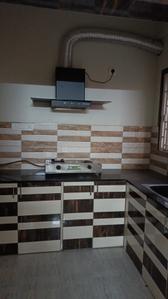 Kitchen Image of 550 Sq.ft 1 BHK Independent House for rent in Baguiati Kolkata for Rs. 11000