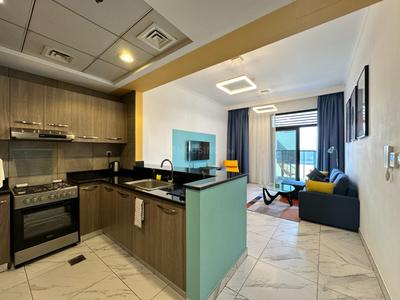 Kitchen Image of 689 Sq.ft 1 BHK Apartment / Flat for sale in Jumeirah Village Dubai for Rs. 27578420