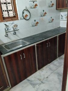 Kitchen Image of 550 Sq.ft 1 BHK Builder Floor for rent in Financial District Hyderabad for Rs. 21000