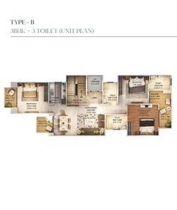 Image of 1305 Sq.ft 3 BHK Apartment / Flat for sale in Signature Global City 37D II, Sector 37D, Gurgaon for Rs. 18500000