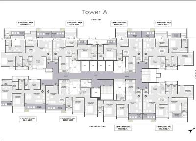 Image of 920 Sq.ft 2 BHK Apartment / Flat for sale in Austin Yana, Tathawade, Pune for Rs. 9800000