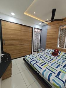 Bedroom Image of 800 Sq.ft 3 BHK Apartment / Flat for sale in VCG Vrindavan City, Mavdi Rajkot for Rs. 5700000