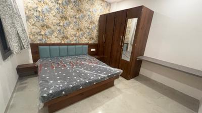 Bedroom Image of 1500 Sq.ft 1 BHK Builder Floor for rent in Mahalakshmi Nagar Indore for Rs. 19900