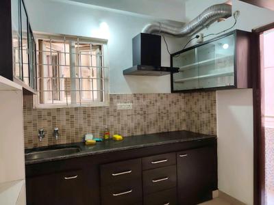Kitchen Image of 600 Sq.ft 1 BHK Apartment / Flat for rent in Nature Anandi, Peeramcheru Hyderabad for Rs. 20000