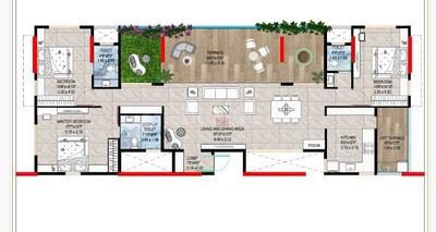Image of 2386 Sq.ft 3 BHK Apartment / Flat for sale in Vyas Ashwamedh, Kothrud, Pune for Rs. 38000000
