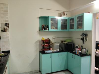 Kitchen Image of 927 Sq.ft 2 BHK Apartment / Flat for sale in Sai Green Valley 2, Ghuma Ahmedabad for Rs. 5800000