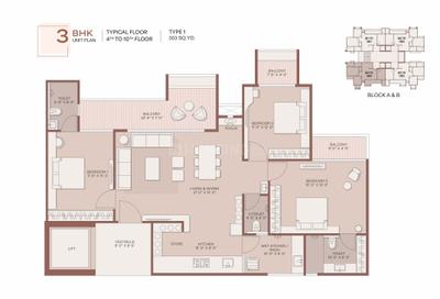 Image of 2565 Sq.ft 3 BHK Apartment / Flat for sale in Jagatpur, Ahmedabad for Rs. 12825000
